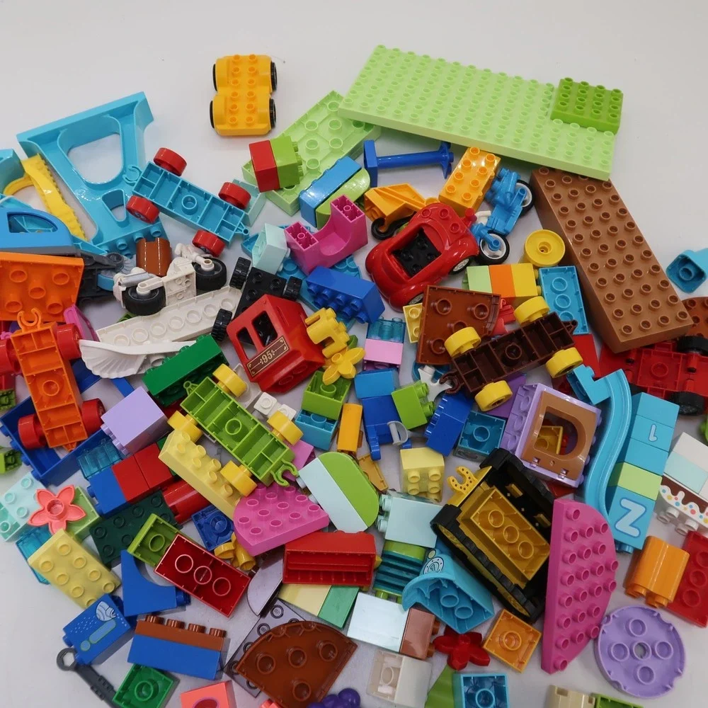 LEGO DUPLO Assorted Bulk Lot 5+ lbs Pounds Bricks Specialty Pieces Cars Plates